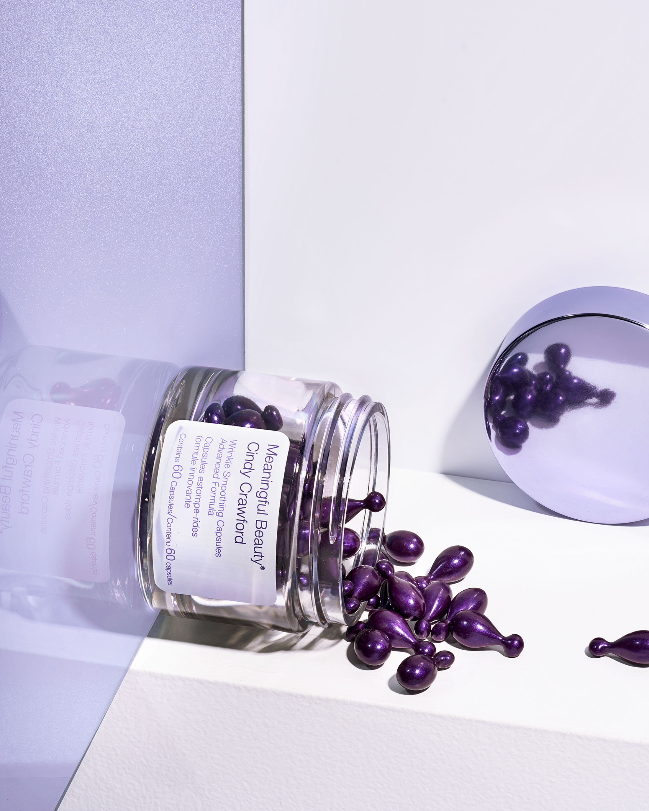 STAN Cindy Crawford Wrinkle Capsule Product Spill Still Life